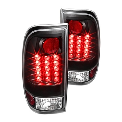 2005 - 2007 Ford F-350 LED Tail Lights - Black