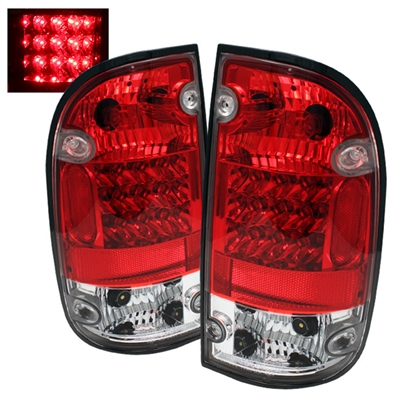 2001 - 2004 Toyota Tacoma LED Tail Lights - Red/Clear